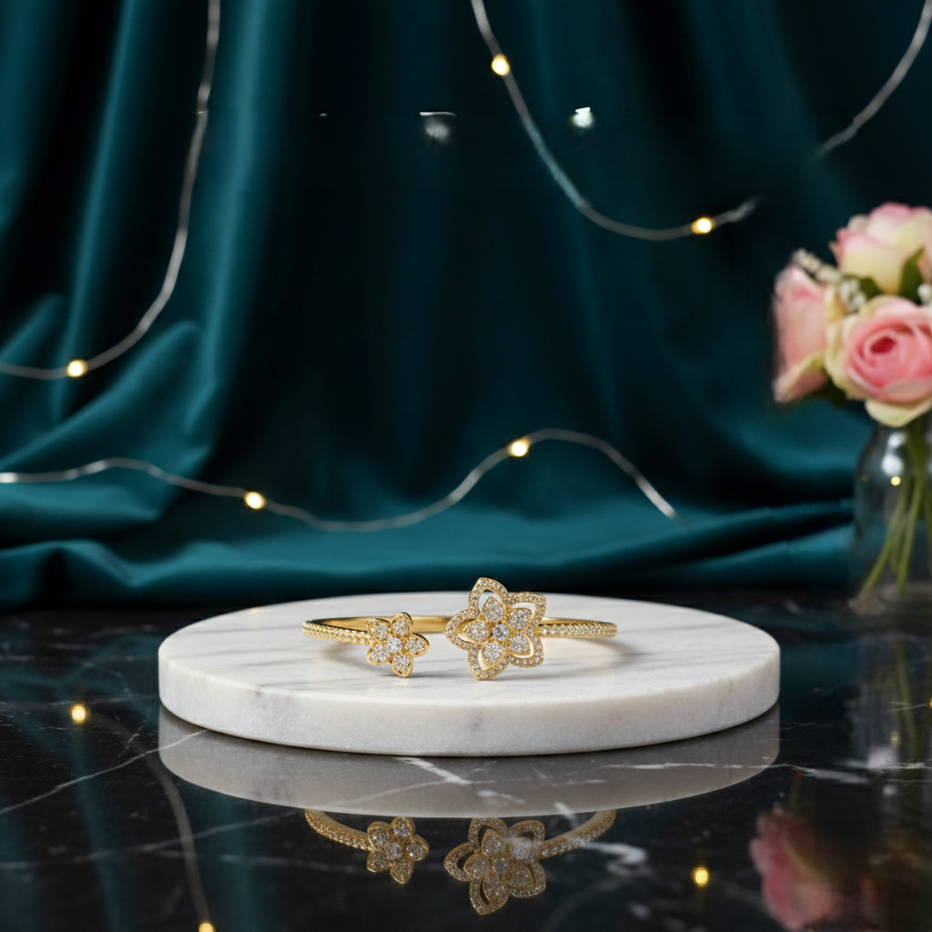 Petite Petal Kada - Gold